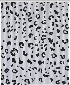 Snow Leopard Print Waterproof Shower Curtain For Bathroom