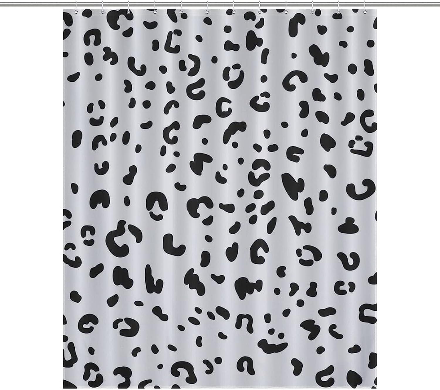 Snow Leopard Print Waterproof Shower Curtain For Bathroom