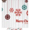 Snowflake Christmas Waterproof Shower Curtain For A Winter Wonderland 