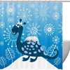 Snowflake Shower Curtain for a Winter Wonderland Bathroom