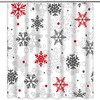 Snowflake Winter Christmas Shower Curtain - Shower Curtains Decorative