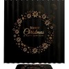 Snowflake Wreath Shower Curtain For A Classic Christmas Theme
