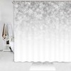 Snowflakes Falling Winter Shower Curtain - Snowy Bathroom Accessories 