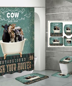 Soaps Set for Shower Bath Curtain Cover for a Coordinated and Beautiful Bathroom Decor