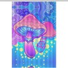 Soft Bath Curtain with Magic Colorful Mushroom Design - Lightweight and Fun Bathroom Shower Curtain. 