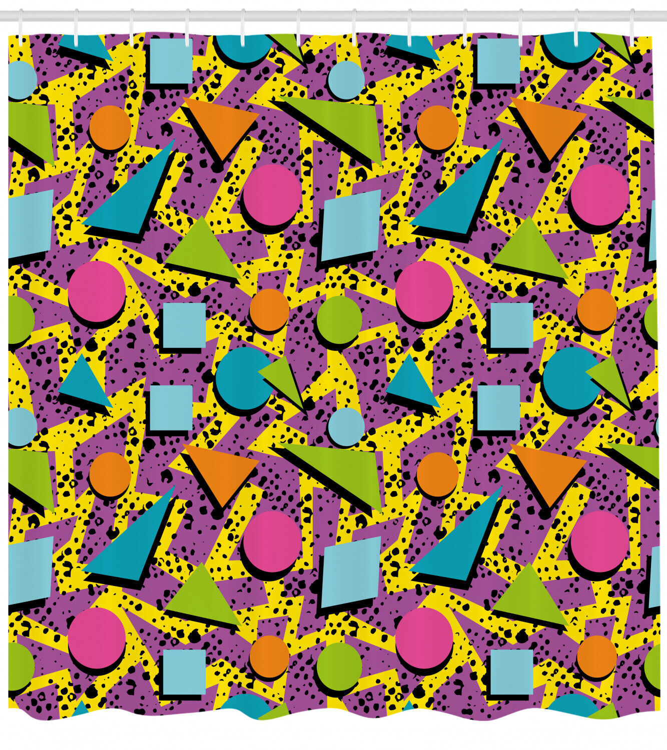 Soft Geometric Shower Curtain Design - Image 2
