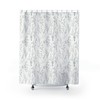 Soft Shades Of Blue Watercolor French Botanical Shower Curtain - Perfect For Farmhouse Style Bathrooms