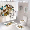 Sophisticated Bathroom Decor: Shower Curtain Featuring Butterflies