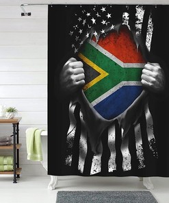 South African Flag Shower Curtain for a Patriotic Look