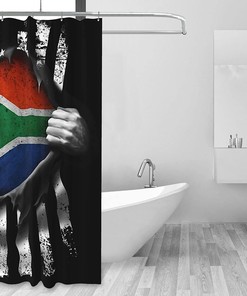 South African Flag Shower Curtain for a Patriotic Look