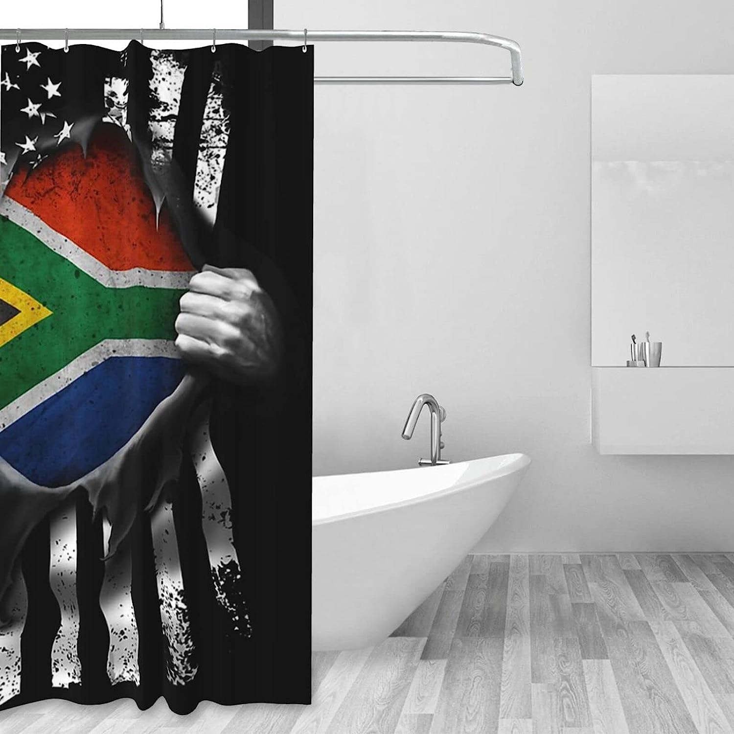 South African Flag Shower Curtain for a Patriotic Look