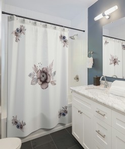 Southern Bouquet Floral Decorative Shower Curtain Matching In-Store for Your Bathroom