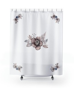 Southern Bouquet Floral Decorative Shower Curtain Matching In-Store for Your Bathroom
