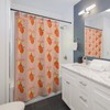 Southern Charm Peaches Georgia State Shower Curtain