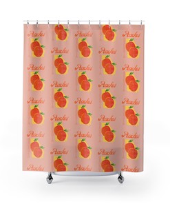 Southern Charm Peaches Georgia State Shower Curtain