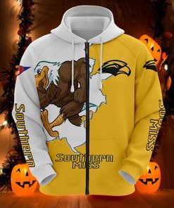 Southern Miss Golden Eagles All Over Print Hoodie - 3D Mascot Printed Gifts For Fans