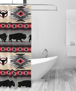 Southwest Bison Shower Curtain for a Rustic Western Feel