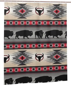 Southwest Bison Shower Curtain for a Rustic Western Feel