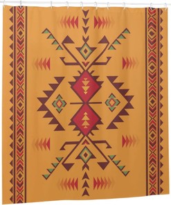 Southwest Indian Aztec Shower Curtain - Boho Bathroom Decor