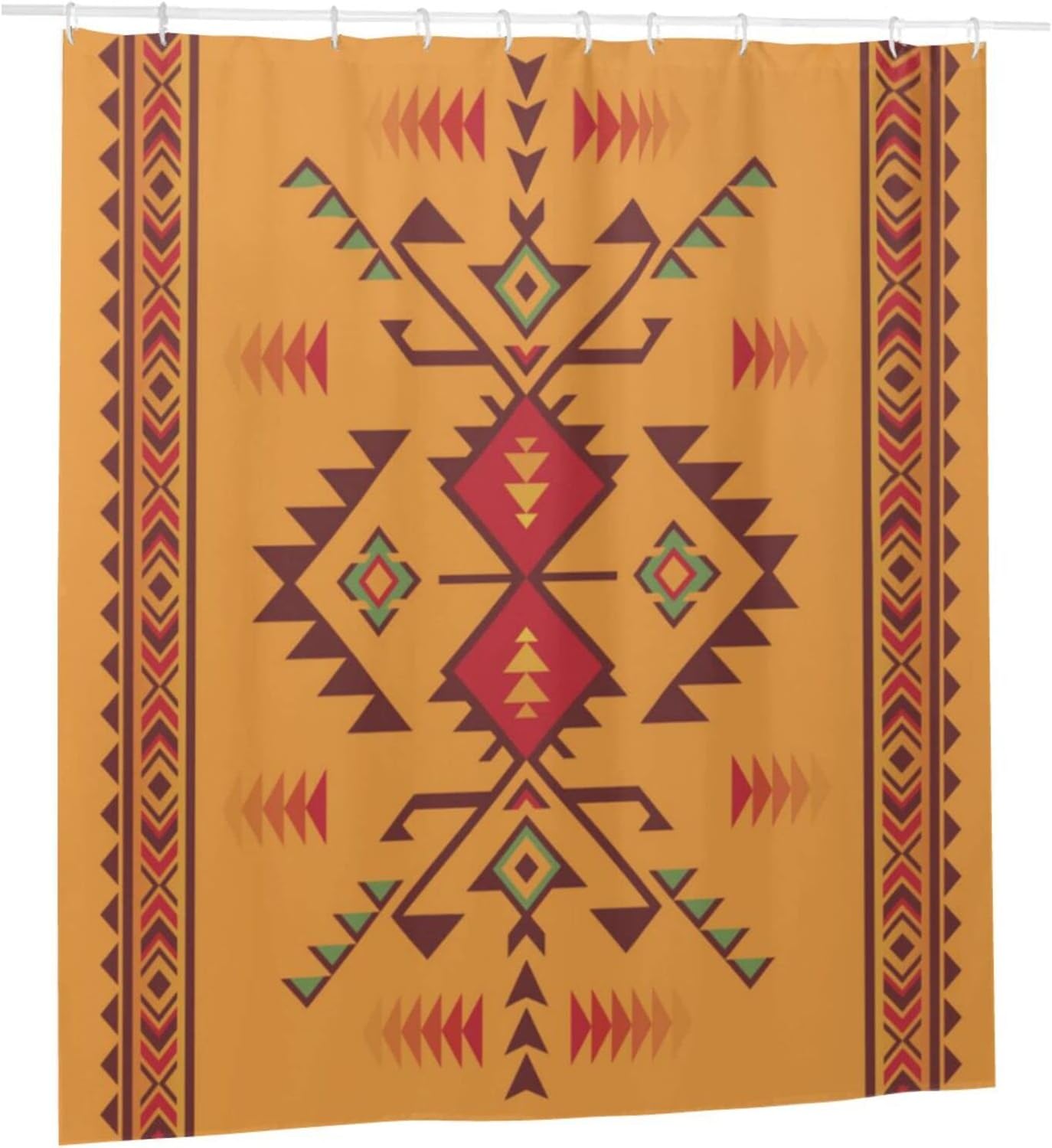 Southwest Indian Aztec Shower Curtain - Boho Bathroom Decor