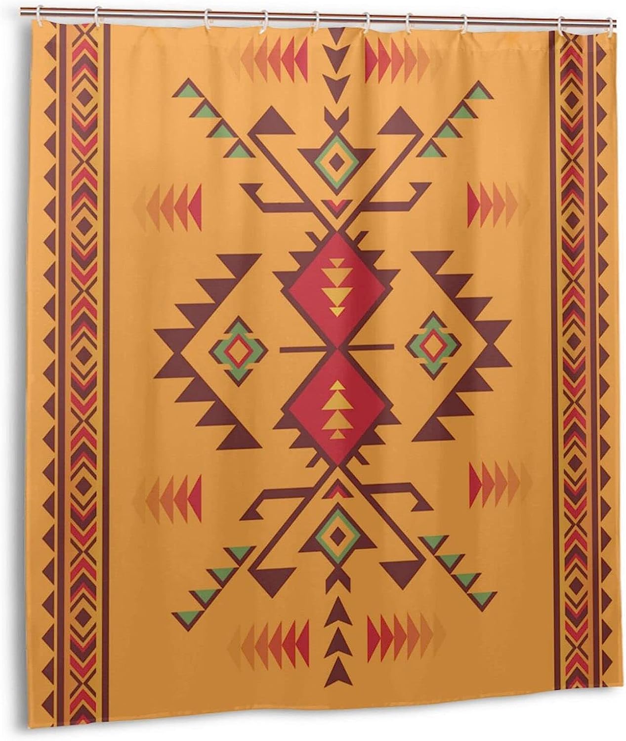 Southwest Indian Aztec Shower Curtain - Boho Bathroom Decor