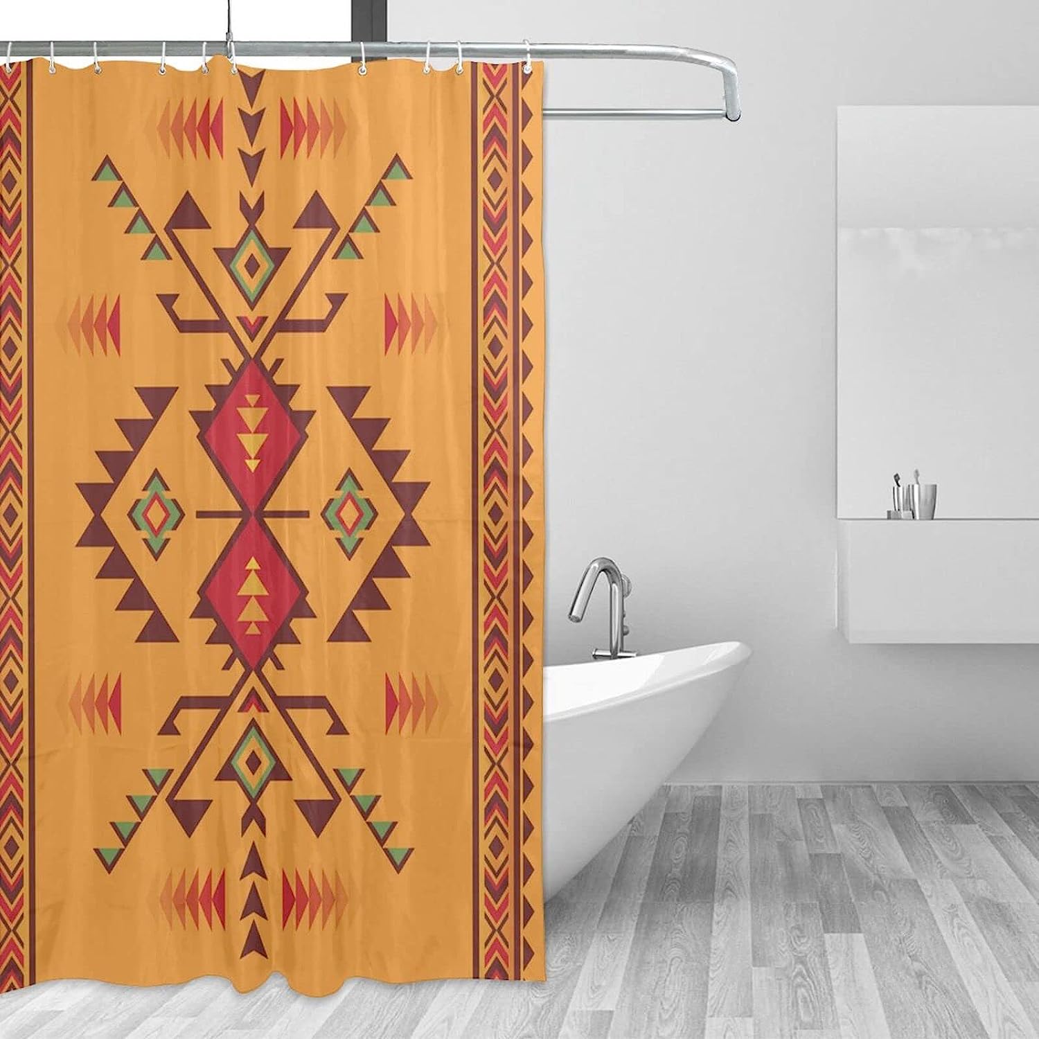 Southwest Indian Aztec Shower Curtain - Boho Bathroom Decor