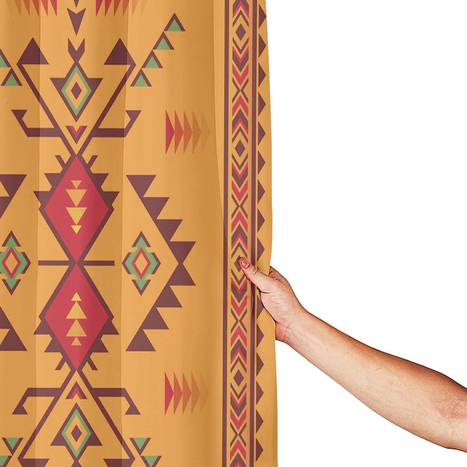 Southwest Indian Aztec Shower Curtain - Boho Bathroom Decor