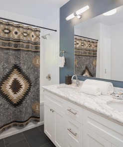 Southwest Native American Shower Curtain - Aztec Bathroom Decor