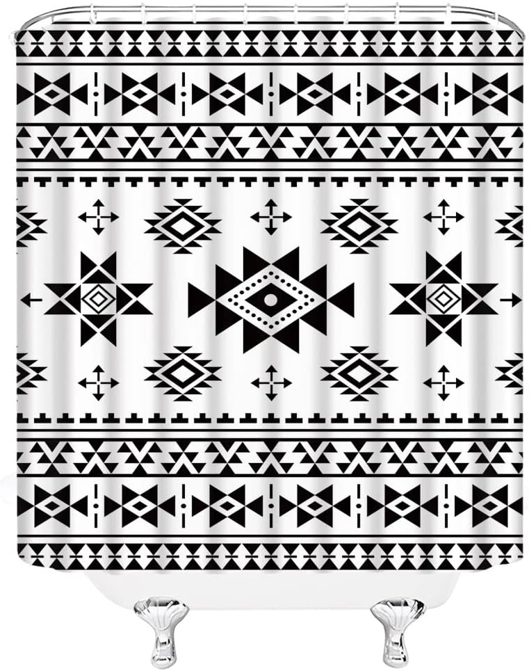 Southwest Native American Triangle Shower Curtain - Image 3