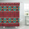 Southwest Navajo Abstract Aztec Shower Curtain, Bohemian Bathroom Accessory 