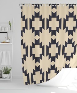 Southwestern Art Shower Curtain For Mid Century Modern Bathroom Decor