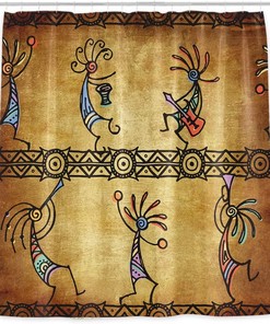 Southwestern Kokopelli Shower Curtain For Native American Decor