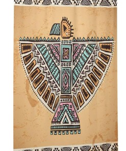 Southwestern Navajo Art Shower Curtain - Native American Bathroom Decor