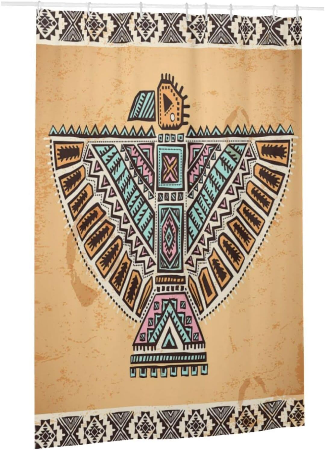 Southwestern Navajo Art Shower Curtain - Native American Bathroom Decor