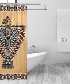 Southwestern Navajo Art Shower Curtain - Native American Bathroom Decor