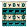 Southwestern Navajo Cow Aztec Shower Curtain