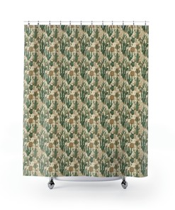 Southwestern-Inspired Cactus Shower Curtain - Bring Desert Flair To Your Bathroom