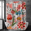 Spa Bathroom Shower Bathtub Decor Curtain - Vintage Botanical Flowers Shower Curtain