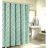 Spa Teal Aqua Green Shower Curtain, Relaxing Bathroom Decor
