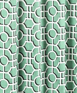 Spa Teal Aqua Green Shower Curtain, Relaxing Bathroom Decor
