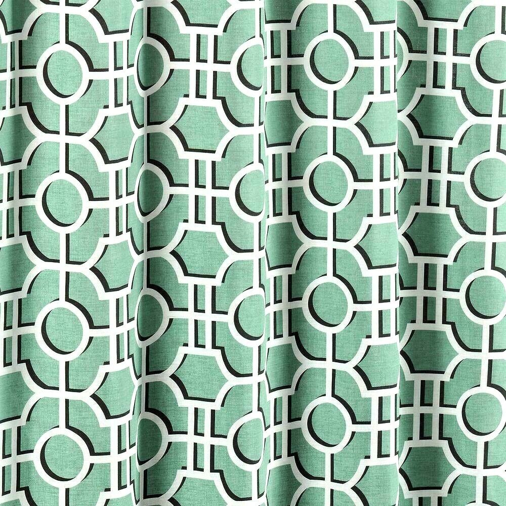 Spa Teal Aqua Green Shower Curtain, Relaxing Bathroom Decor