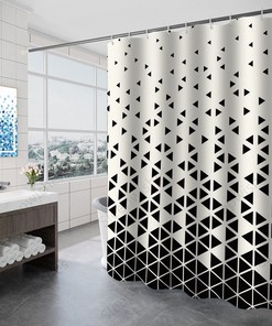 Space Shower Curtain - Science for Kids Bath Decor with Outer Space Galaxy Print