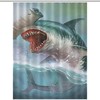 Sphyrna Shark Ocean Print Soft Lightweight Shower Curtain for Bathroom