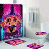 Spider-Man Across Spider Verse Bathroom Shower Curtain Set for an Enticing Design