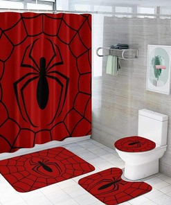 Spider-Man Bathroom Set with Matching Shower Curtain for a Cohesive Look