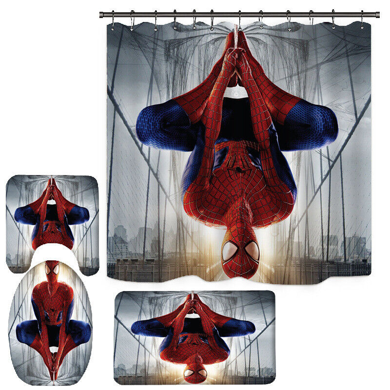 Spider-Man Bathroom Shower Curtain Pad for a Classic Touch