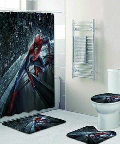 Spider-Man Bathroom Shower Curtain for Marvel Comics Fans