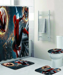 Spider-Man Bathroom Shower Curtain for Marvel Comics Fans