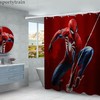 Spider-Man Bathroom Shower Curtain with Matching Seat Cover for a Coordinated Look