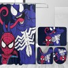 Spider-Man Venom Bathrooms Set Shower Curtain for Villainous Touch